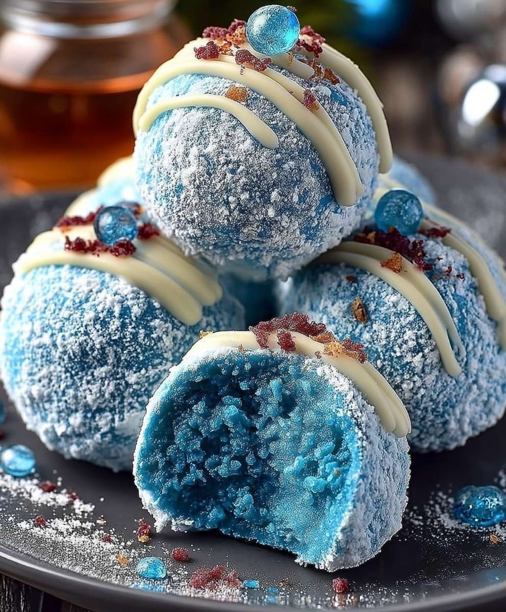 Blue Christmas Truffles
