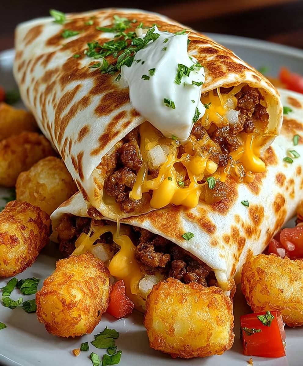 Cheesy Potato Burritos