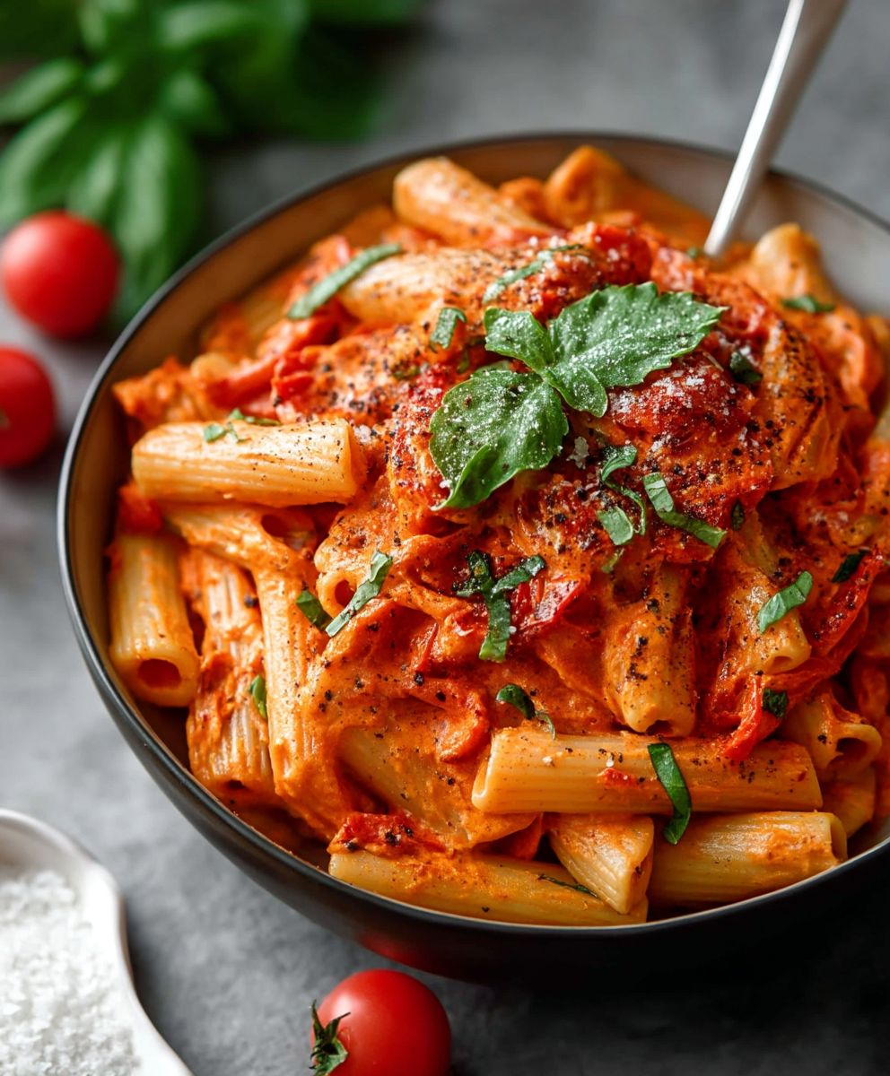 Creamy Tomato Garlic Pasta