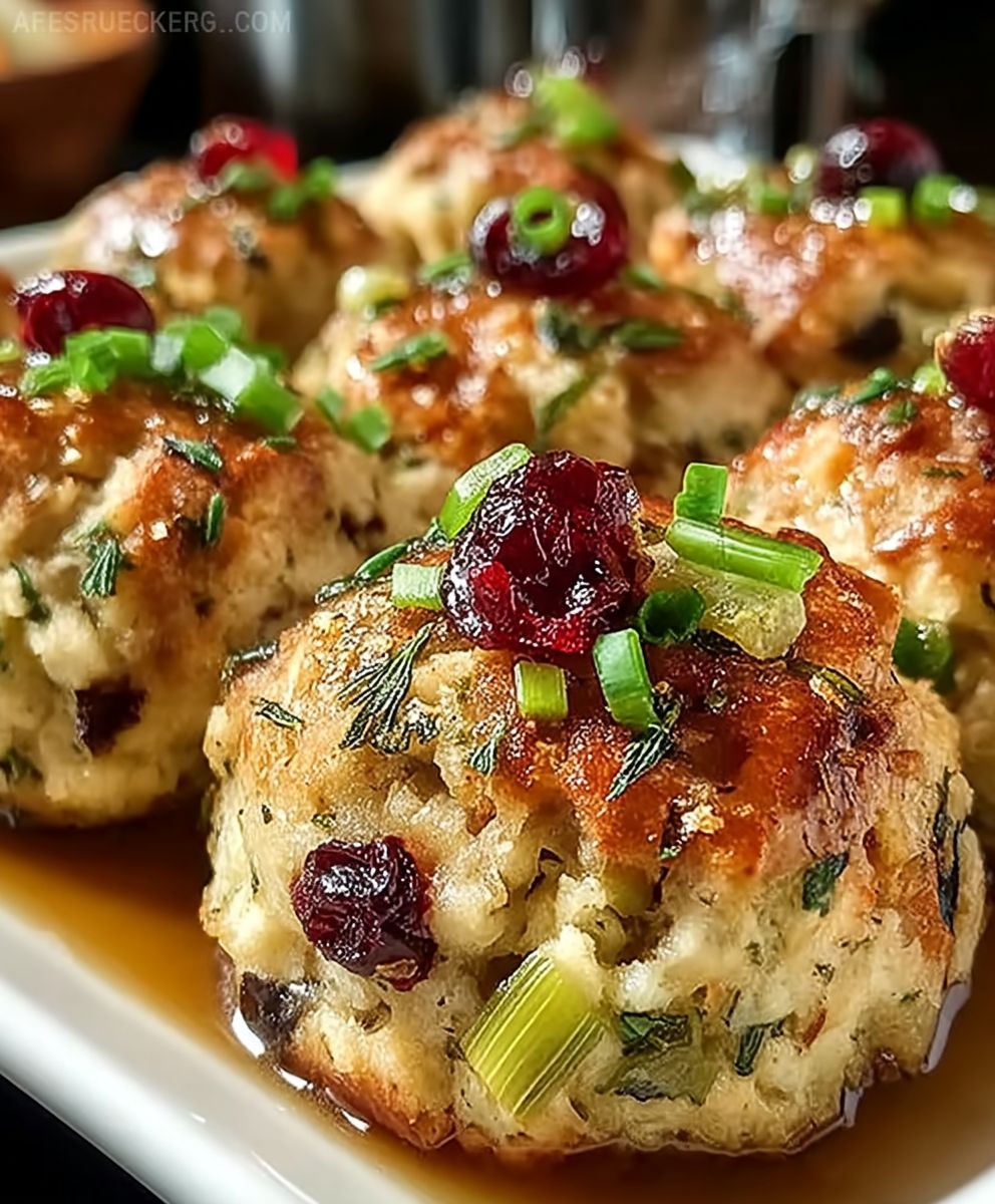 Thanksgiving Stuffing Balls