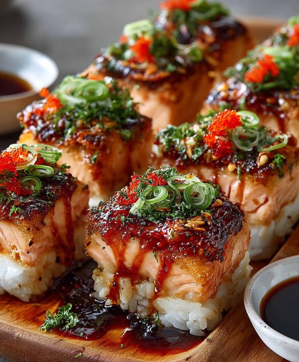 Spicy Salmon Sushi Bake