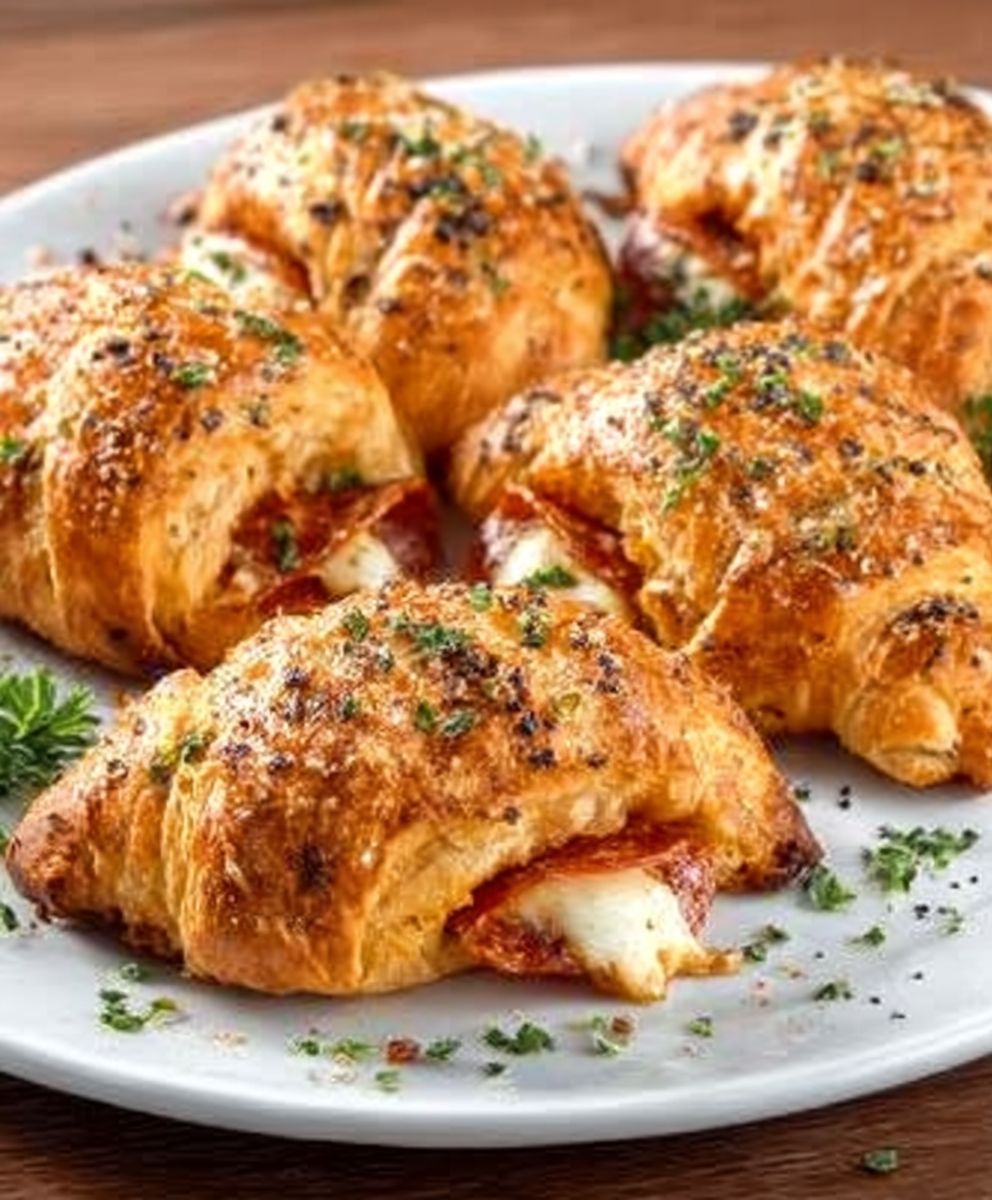 Mozzarella Pepperoni Croissant Rolls