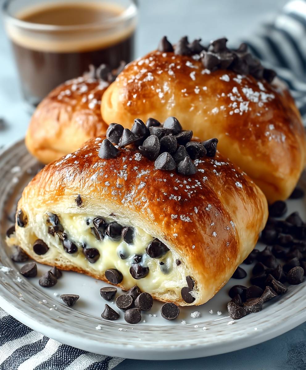 Chocolate Chip Vanilla Brioches