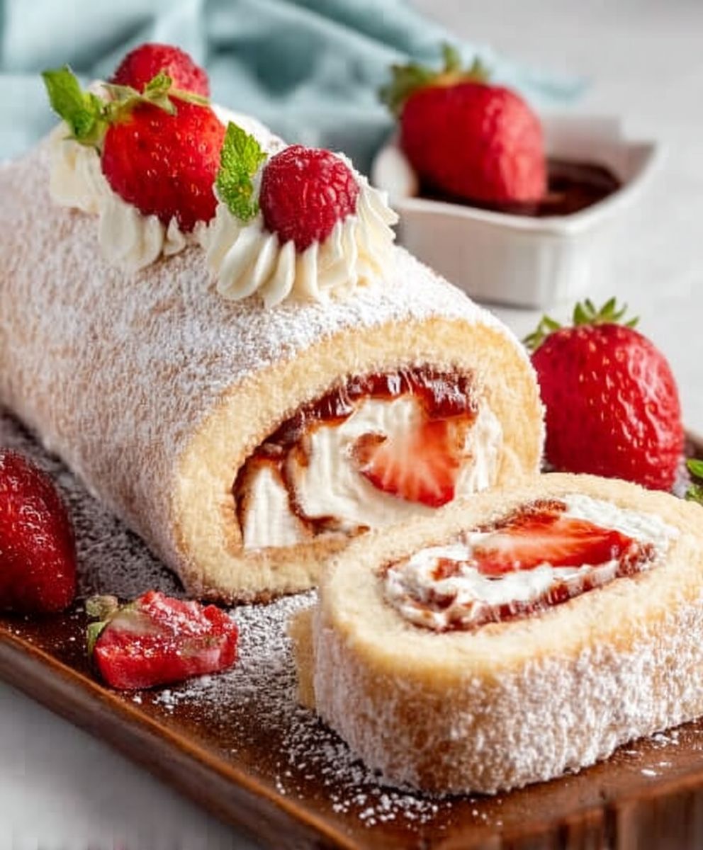 swiss roll dessert