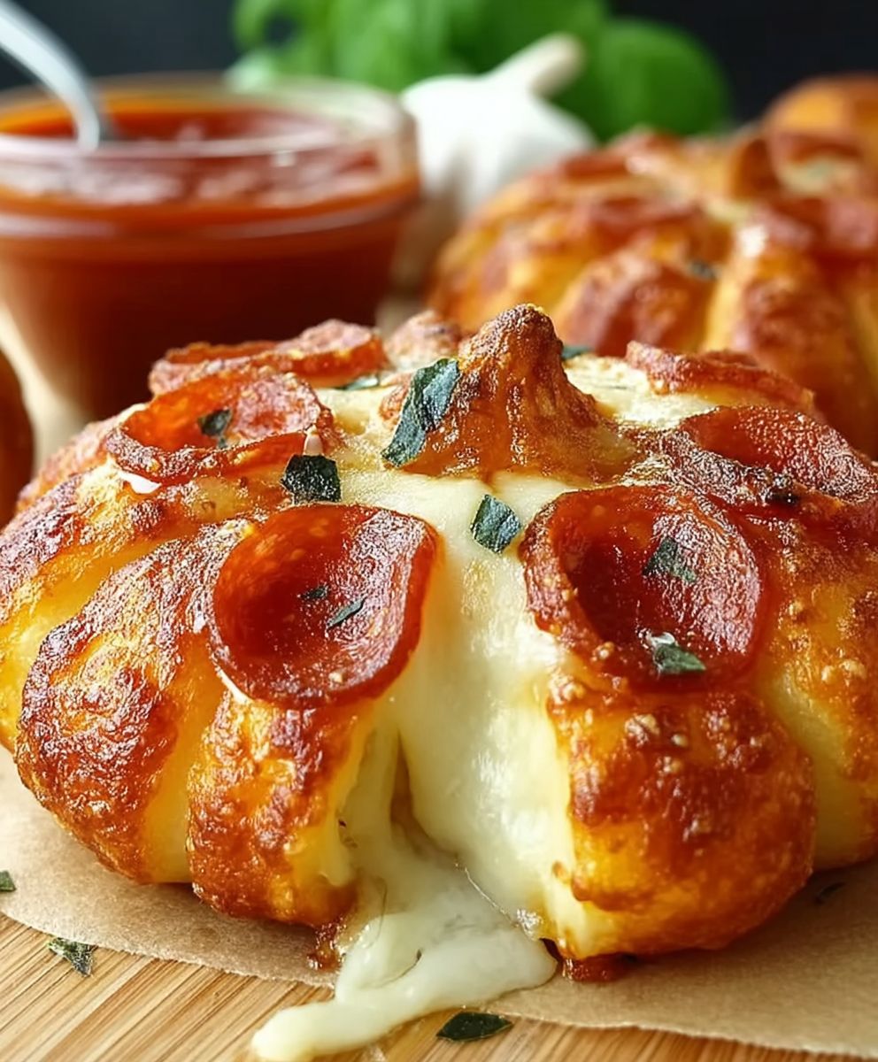 Pepperoni Pizza Pumpkins