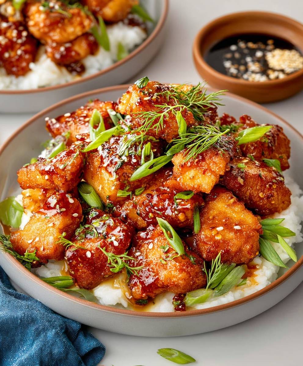 Crispy Garlic Honey Chicken