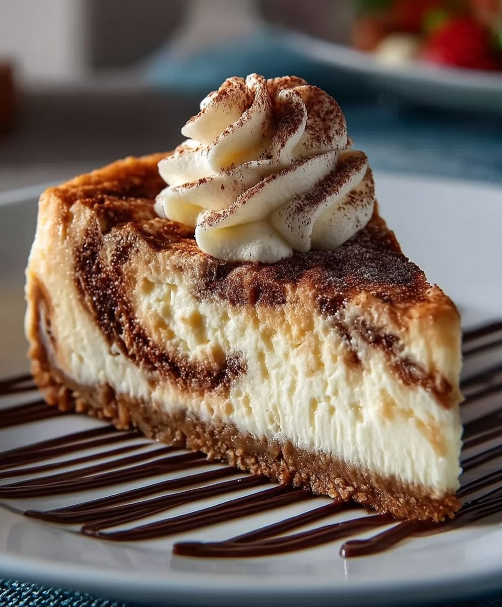 No-Bake Cinnamon Roll Cheesecake