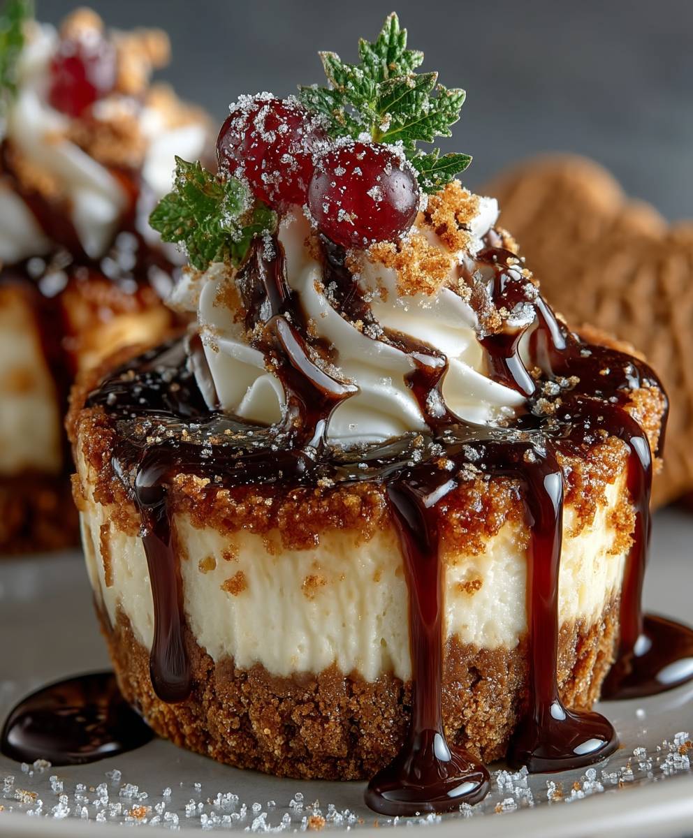 Gingerbread Cheesecake Cups