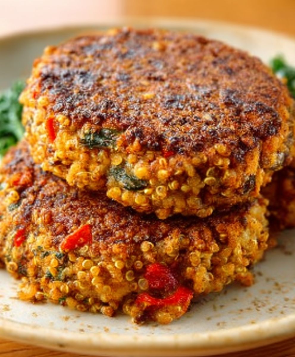 Crunchy Quinoa Veggie Patties