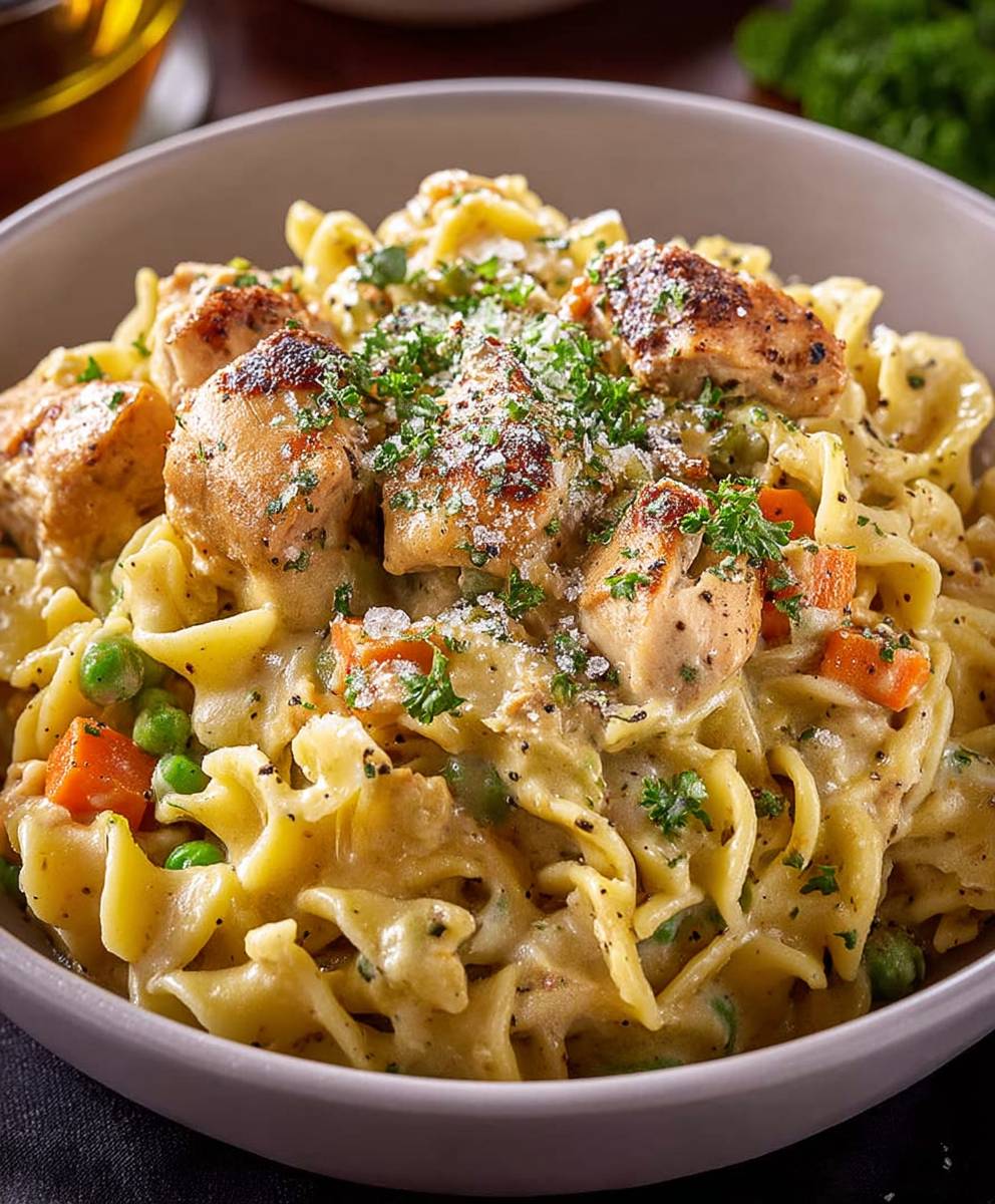 Chicken Pot Pie Pasta