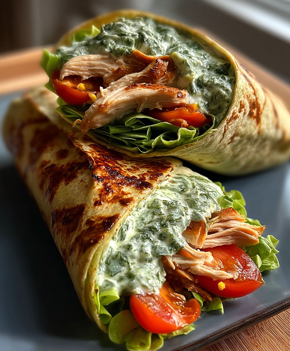 Creamy Chicken Power Wraps image 2