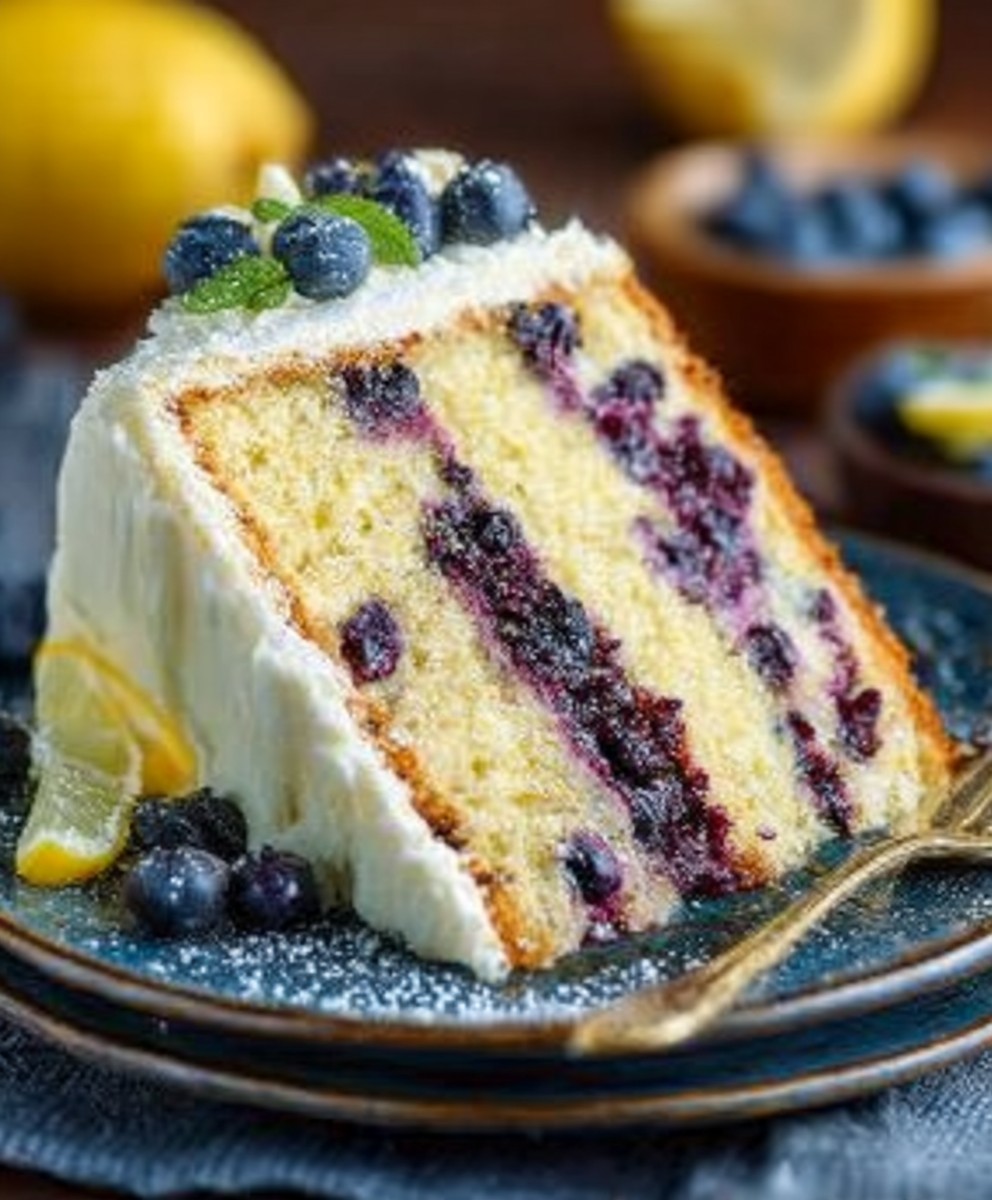 Lemon Blueberry Cake – Moist and Zesty Spring Dessert image 2