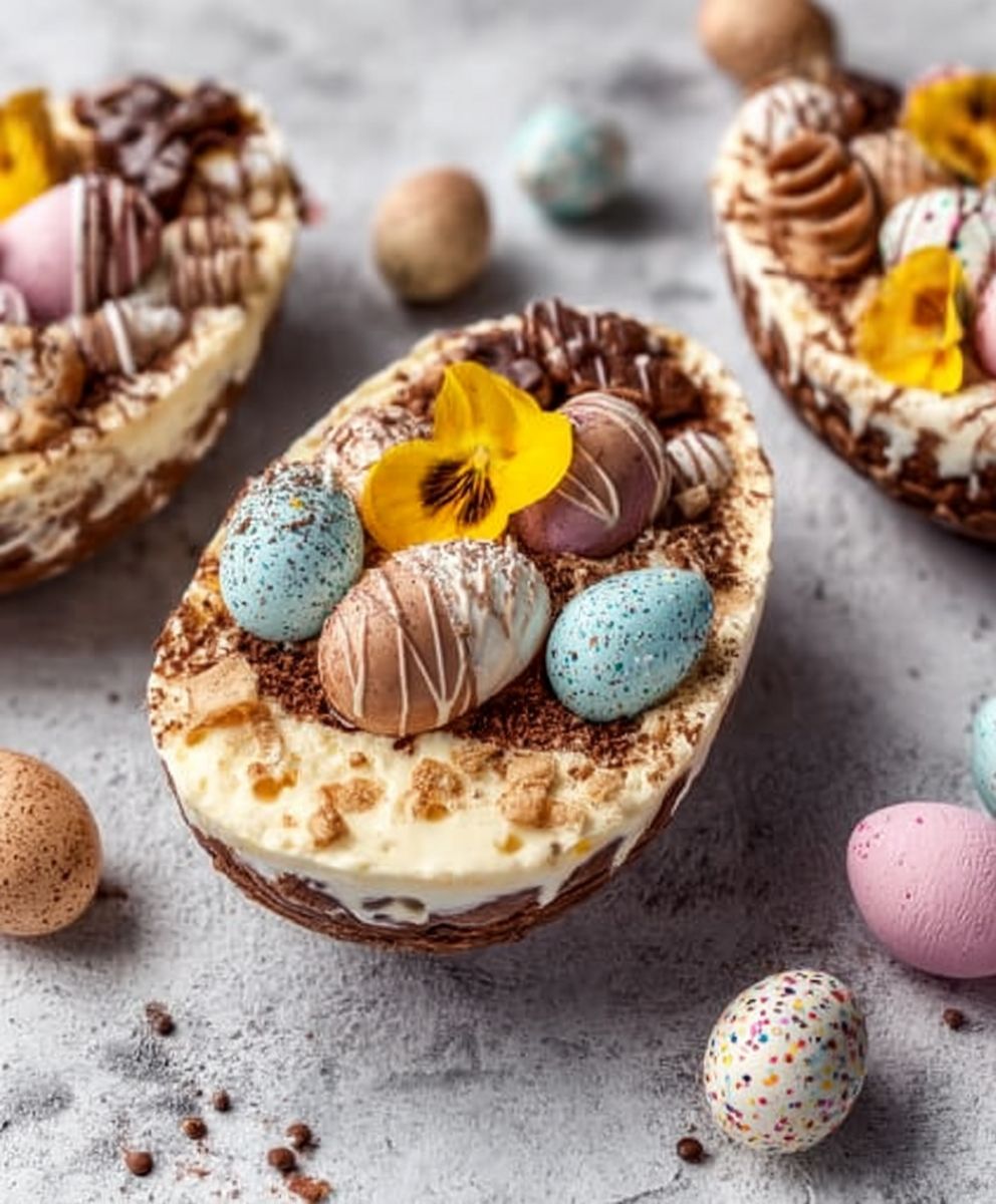 Spring Celebration Egg Cheesecake – Creamy and Festive Holiday Dessert image 2