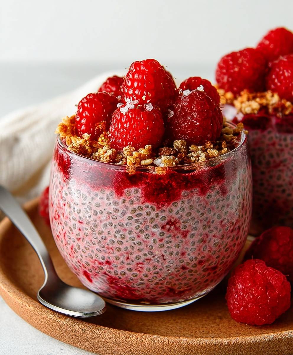 Vegan Raspberry Chia Pudding: A Delicious & Healthy Meal Prep Recipe image 2