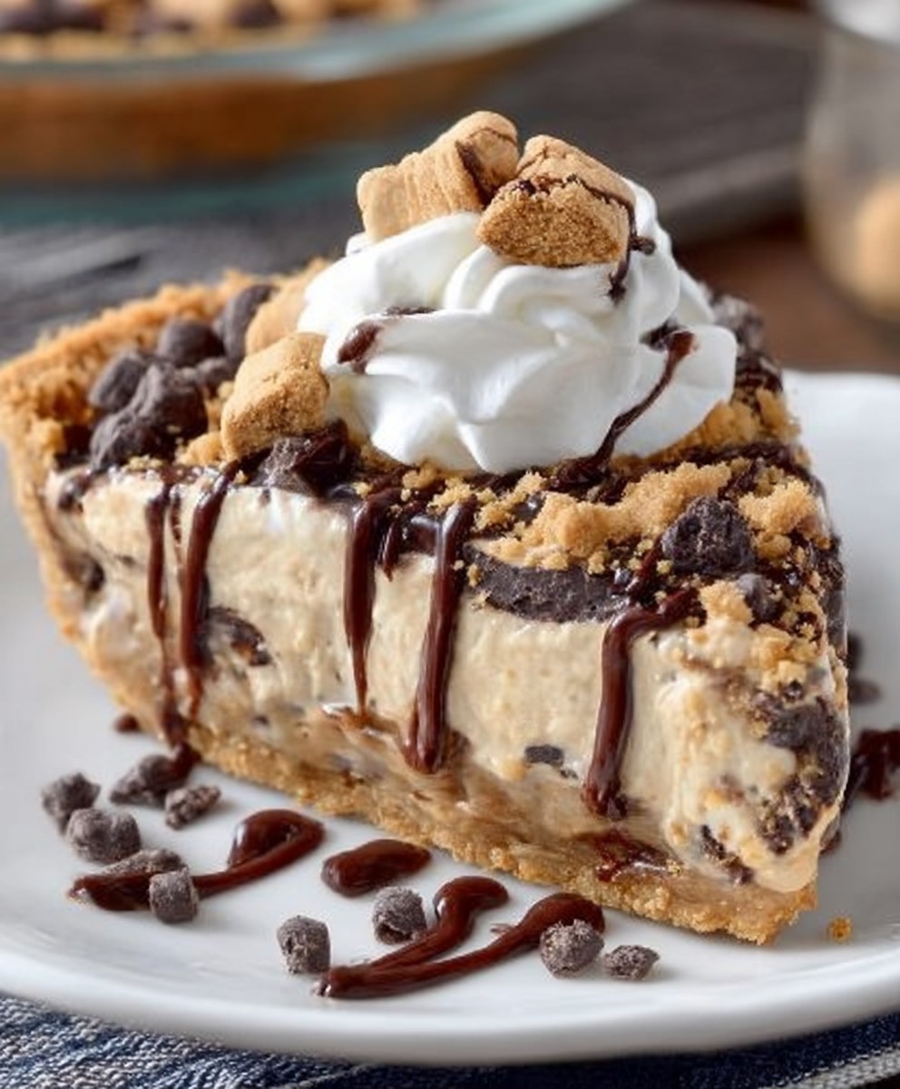 Giant S’mores Cookie Dough Pie | Ultimate Gooey Chocolate Dessert Recipe image 2