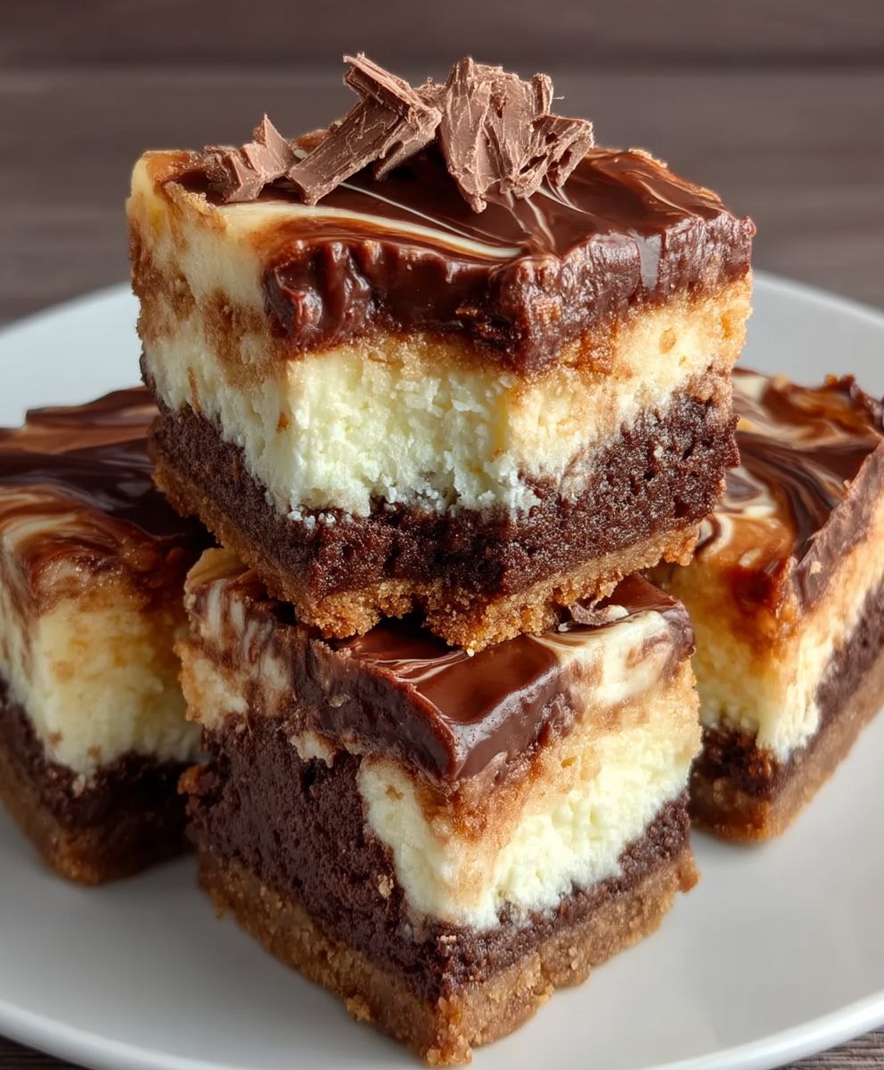 Nutella Cheesecake Bars | Creamy Chocolate Hazelnut Easy Dessert Recipe image 2